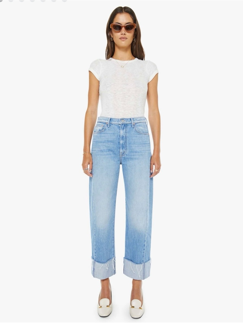 MOTHER Superior The Half-Pipe Ankle Cuff Fray
